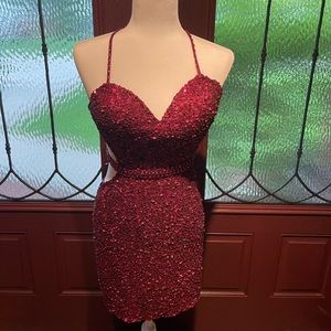 Sequin Dress Burgundy Size 6